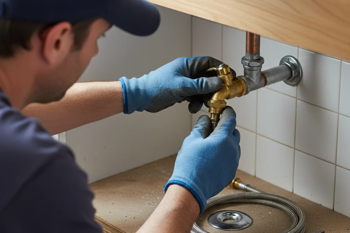 Shutoff valve and fitting work during Repiping in Wadsworth